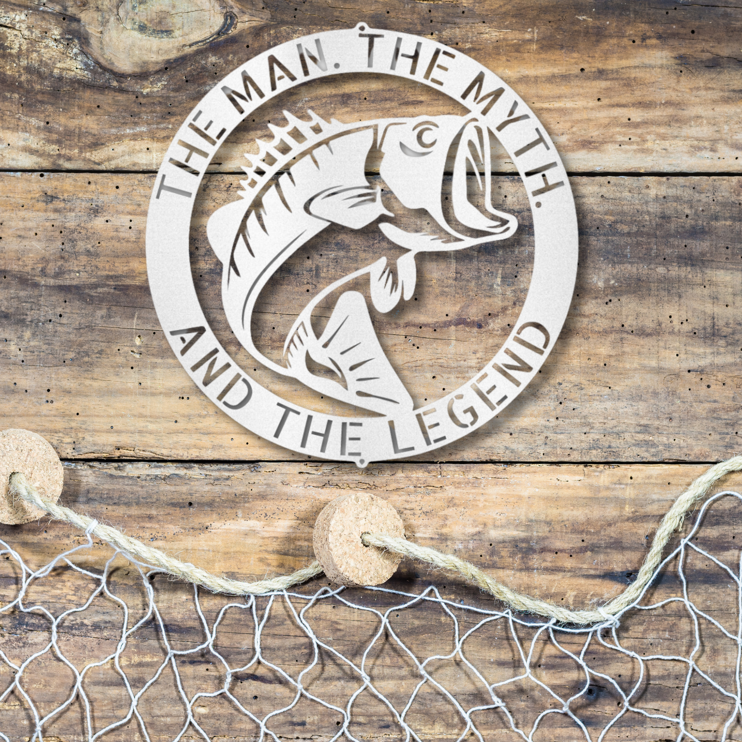 Customizable Fisherman Metal Wall Art | Perfect for Any Sportsman