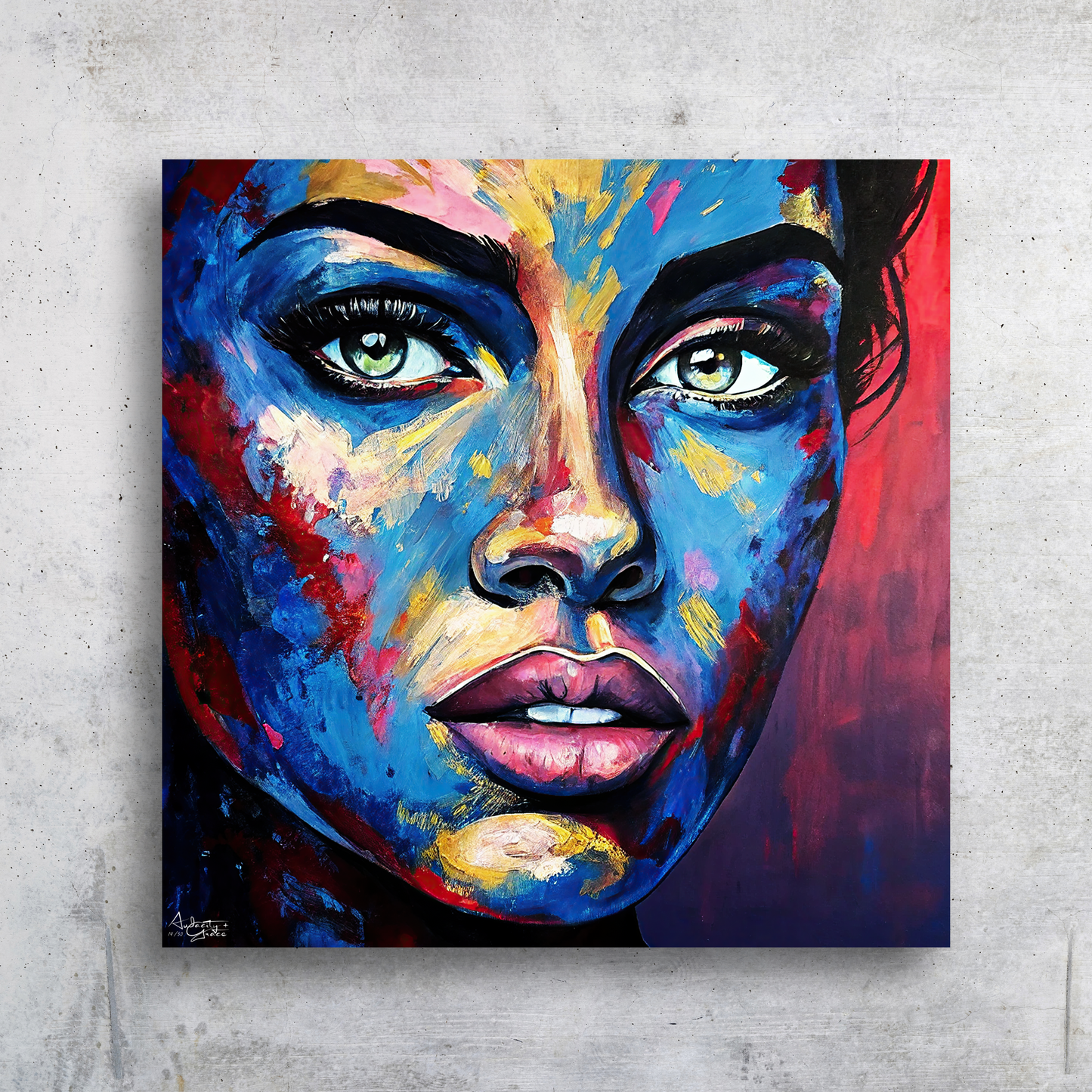 Abstract Portrait - Acrylic Glass Art