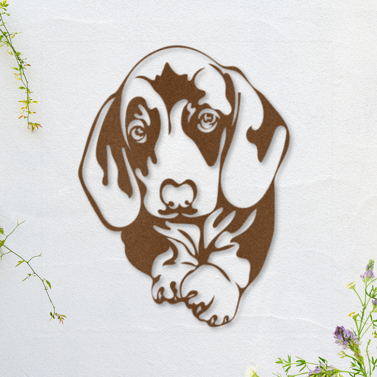 Charming Sausage Dog Metal Wall Art - Laser-Cut Steel Dachshund for the Dog Enthusiast