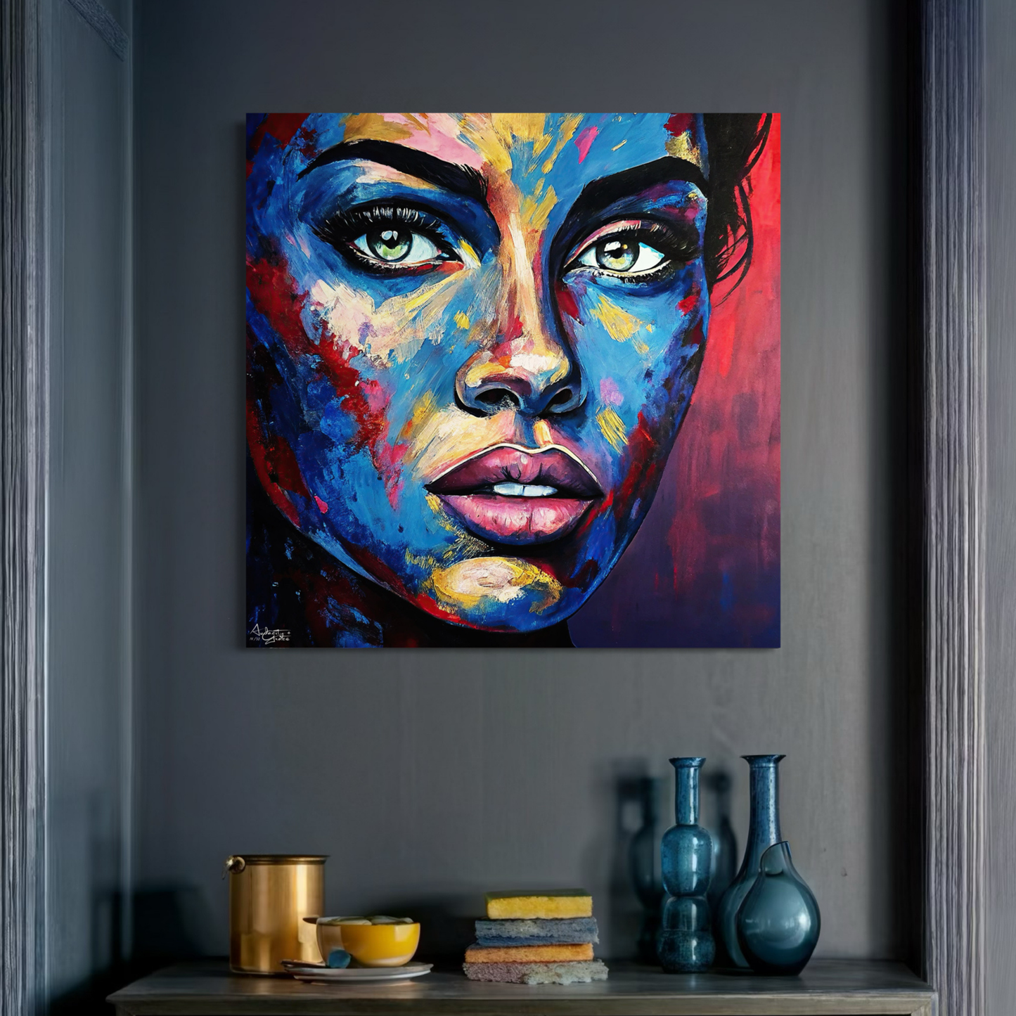 Abstract Portrait - Acrylic Glass Art