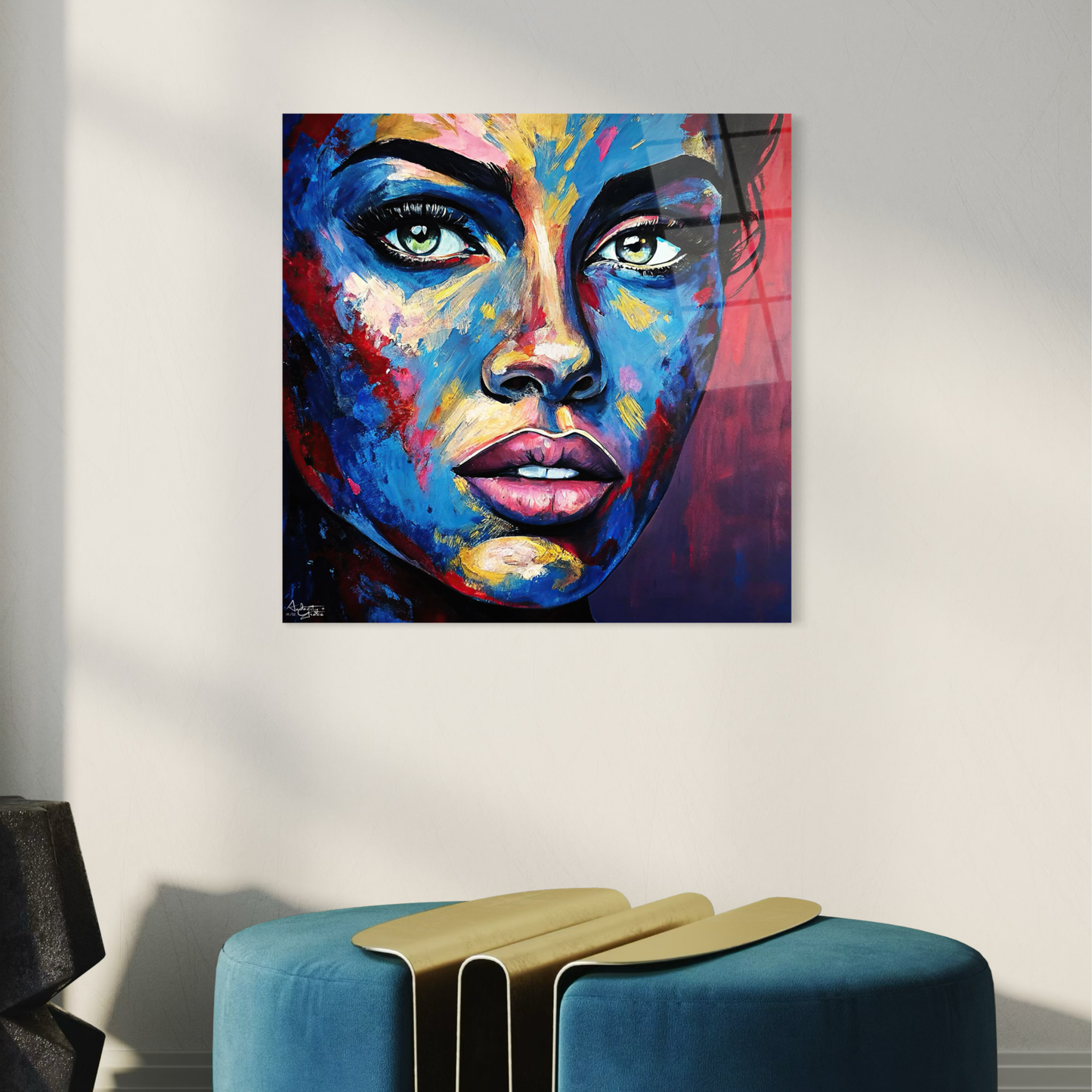 Abstract Portrait - Acrylic Glass Art