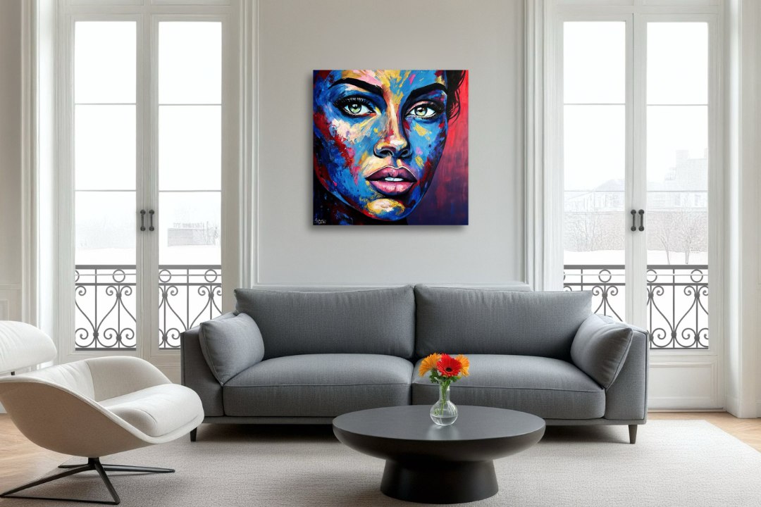 Abstract Portrait - Acrylic Glass Art